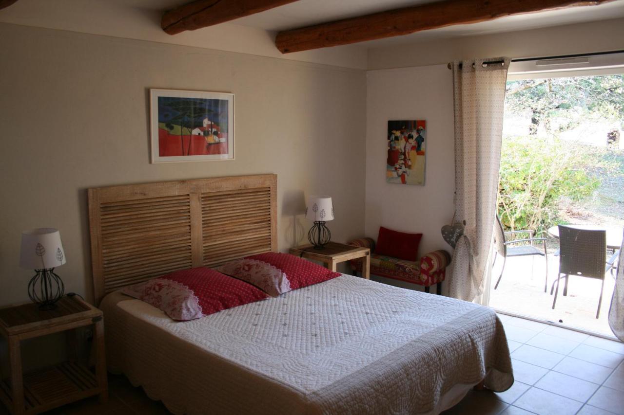 ヴナスク Le Mas Des Pierres Blanches Bed & Breakfast エクステリア 写真